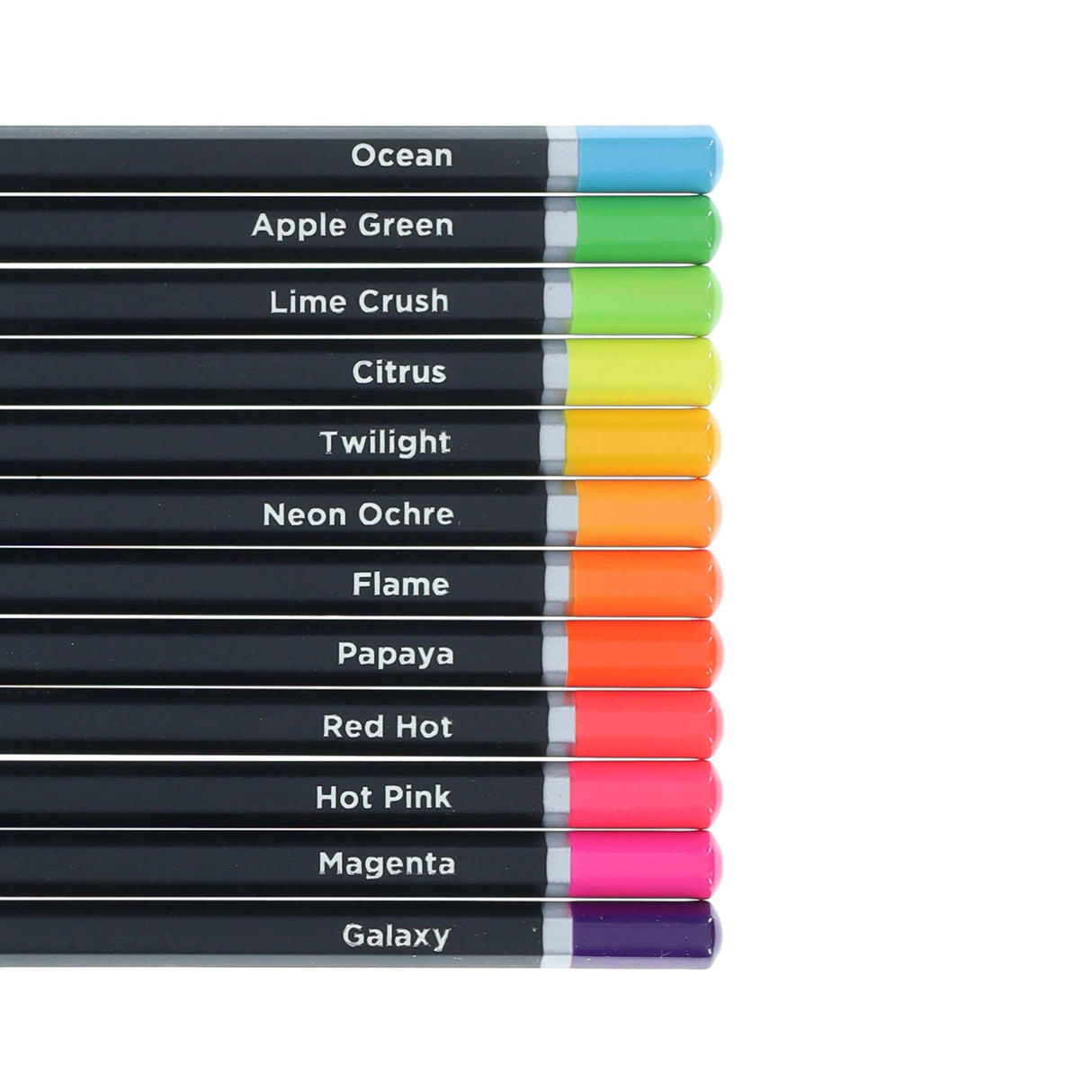 Icon Tin Colouring Pencils - Neon - Box of 12