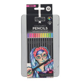 Icon Tin Colouring Pencils - Neon - Box of 12