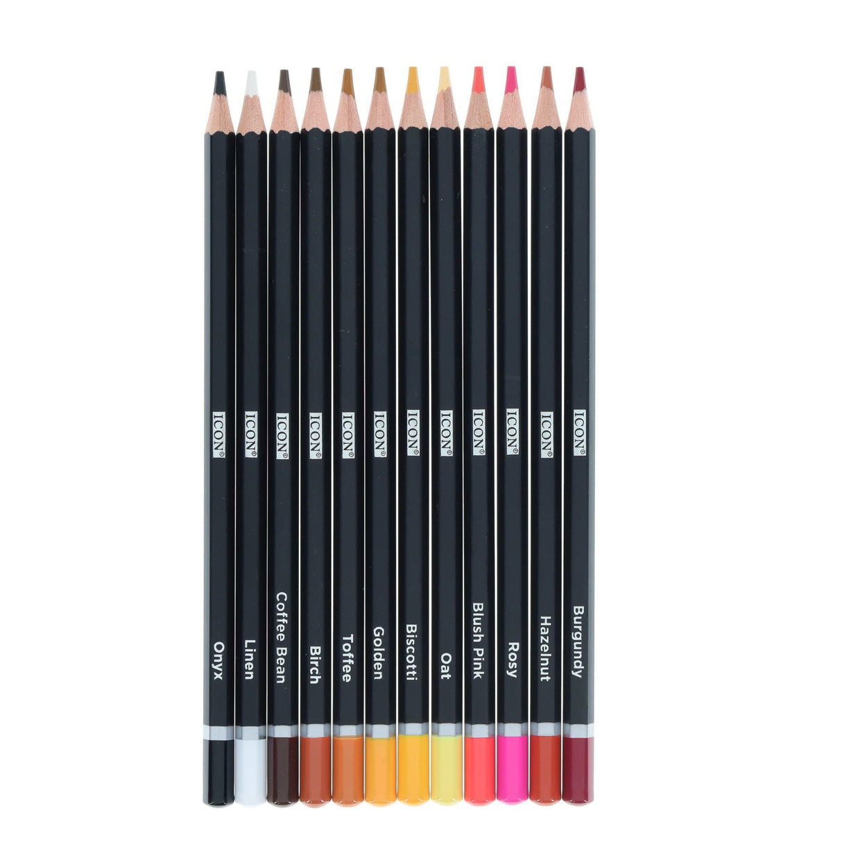 Icon Tin Colouring Pencils - Skin Tone - Box 12