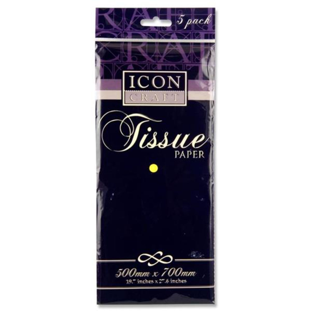 Icon Tissue Paper - 500mm x 700mm - Cream - Pack of 5-Tissue Paper-Icon|StationeryShop.co.uk