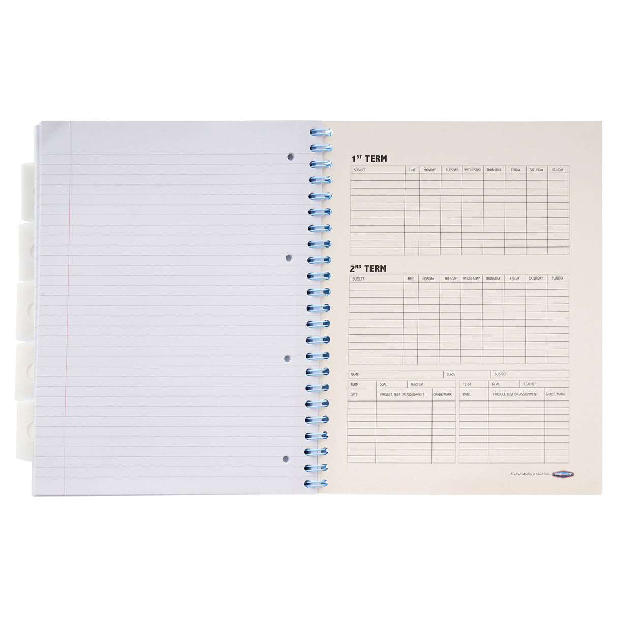 Premto Pastel A4 Wiro Project Book - 5 Subjects - 250 Pages - Papaya