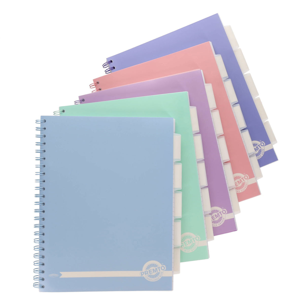 Premto Pastel A4 Wiro Project Book - 5 Subjects - 250 Pages - Papaya