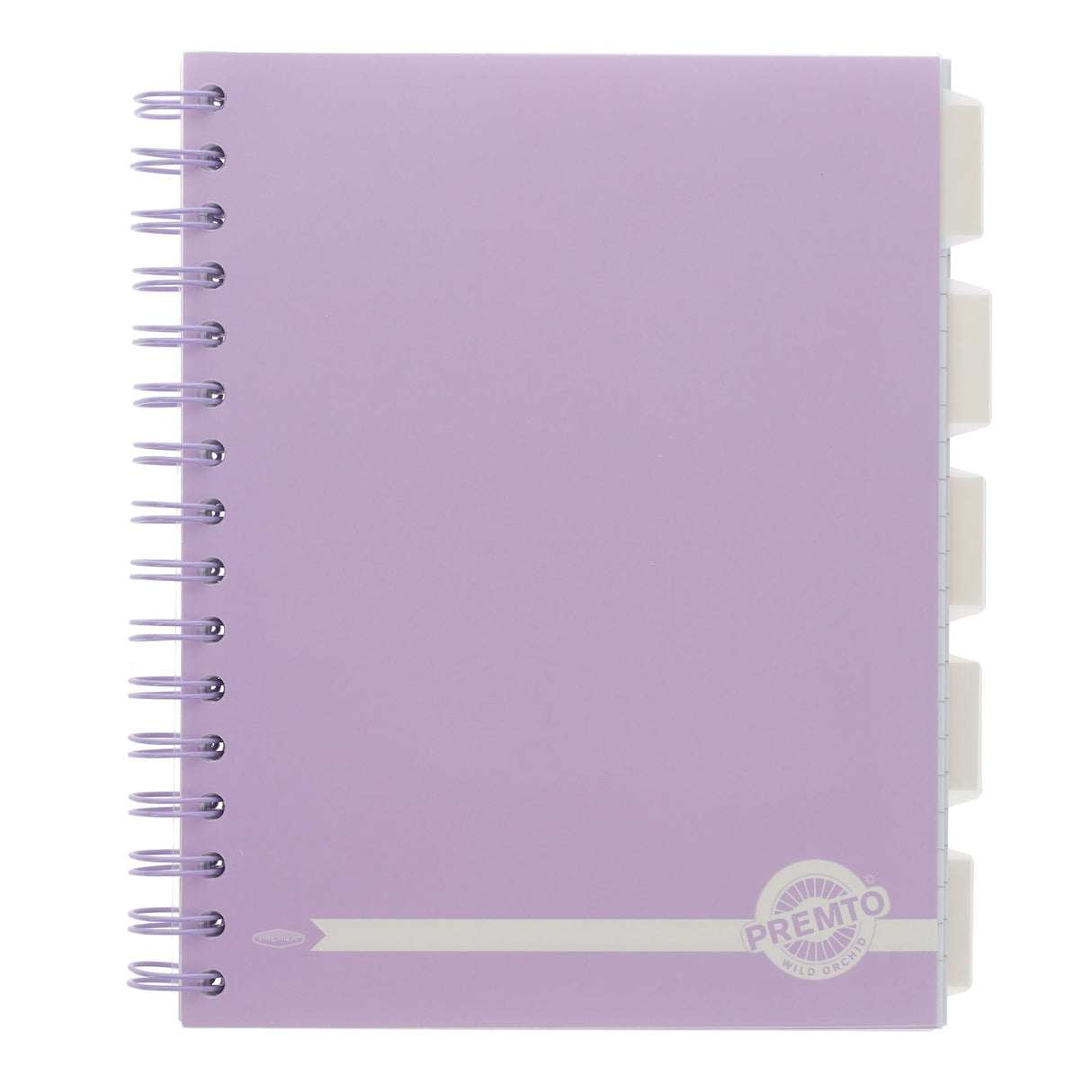 Premto Pastel A5 Wiro Project Book - 5 Subjects - 250 Pages - Wild Orchid