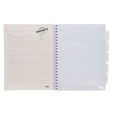 Premto Pastel A4 Wiro Project Book - 5 Subjects - 200 Pages - Primrose Yellow