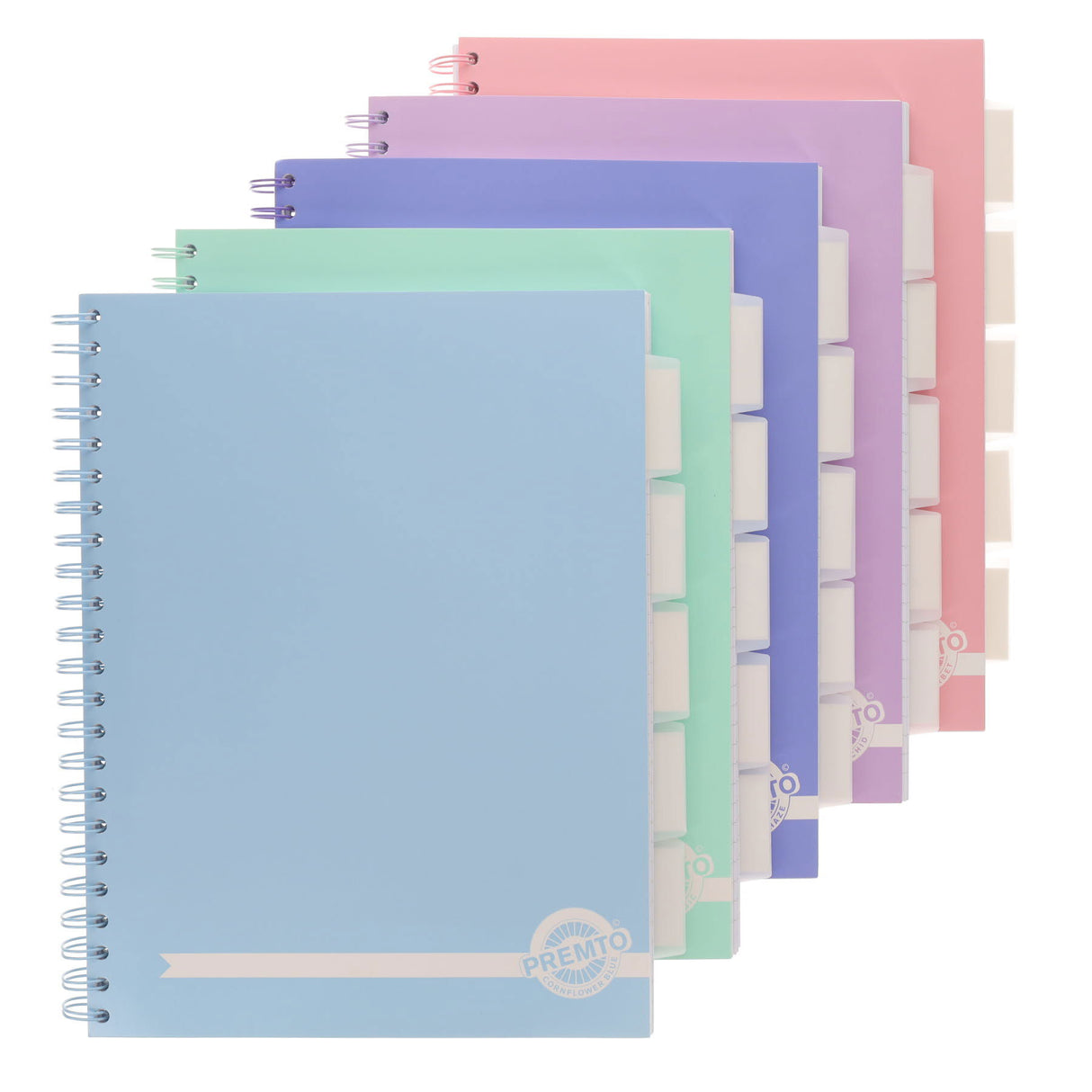 Premto Pastel A4 Wiro Project Book - 5 Subjects - 200 Pages - Primrose Yellow