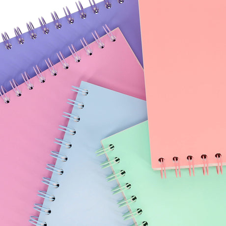 Premto Pastel A5 Wiro Notebook - 200 Pages - Heather Haze