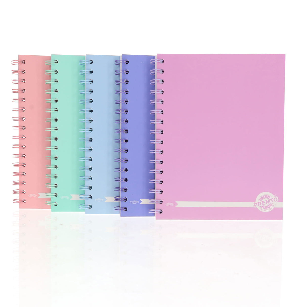 Premto Pastel A5 Wiro Notebook - 200 Pages - Heather Haze