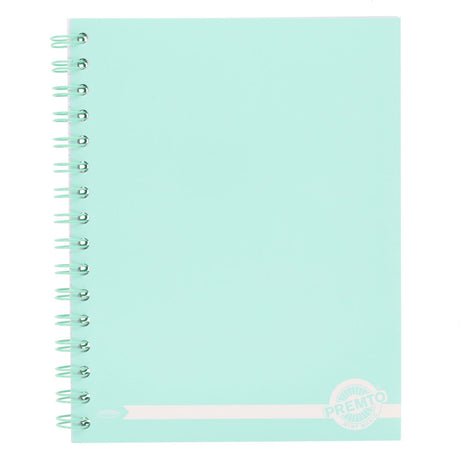 Premto Pastel A5 Wiro Notebook - 200 Pages - Mint Magic