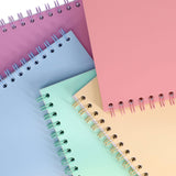 Premto Pastel A5 Wiro Notebook - 200 Pages - Pink Sherbet