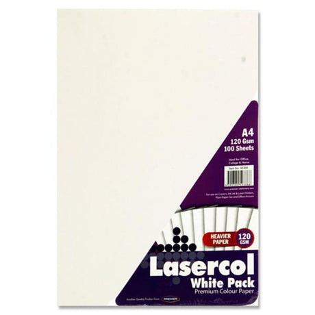 Lasercol A4 Activity Paper - 120gsm - White - 100 Sheets | Stationery Shop UK