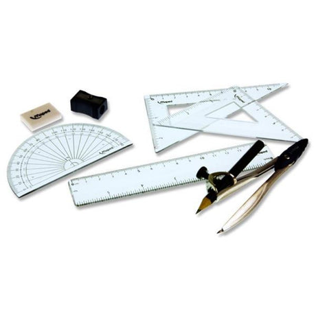 Maped Study Maths Set in Metal Tin - 8 Pieces