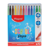 Maped Schoolpack Color'peps Long Life Colour Markers - Box of 72