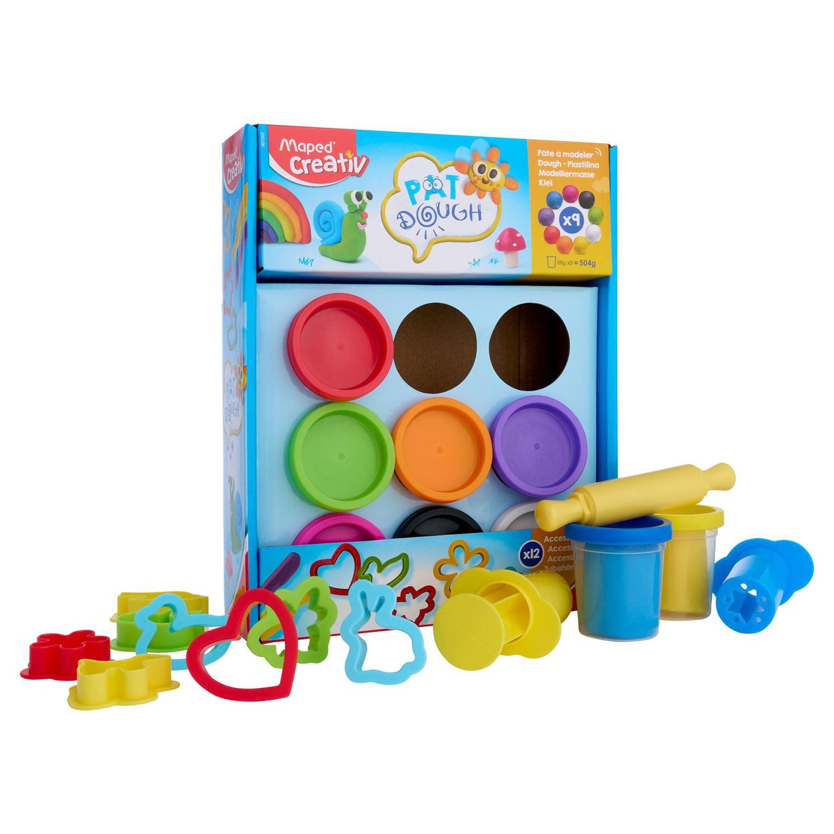 Maped Accessories Play Dough Set - 9 X 56g | Stationery Shop UK