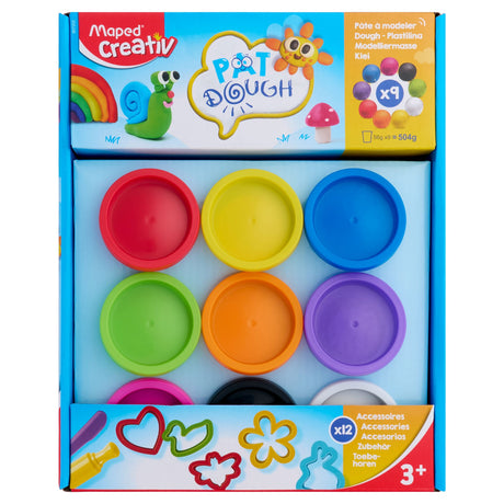 Maped Accessories Play Dough Set - 9 X 56g | Stationery Shop UK