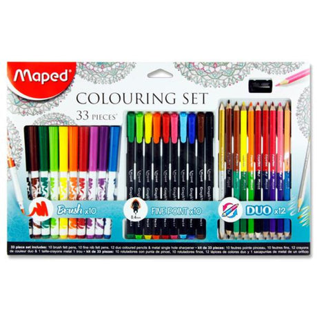 Maped Adult Colouring Set - 33 Pieces | Stationery Shop UK