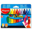 Maped Color'Peps Jumbo Wax Crayons - Box of 12