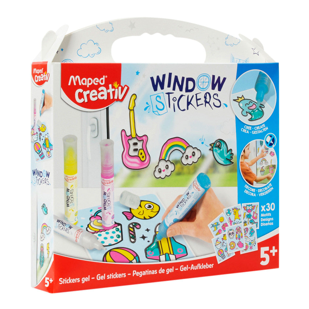 Maped Creativ Colour 'n Stick Gel Window Stickers-Creative Art Sets-Maped | Buy Online at Stationery Shop