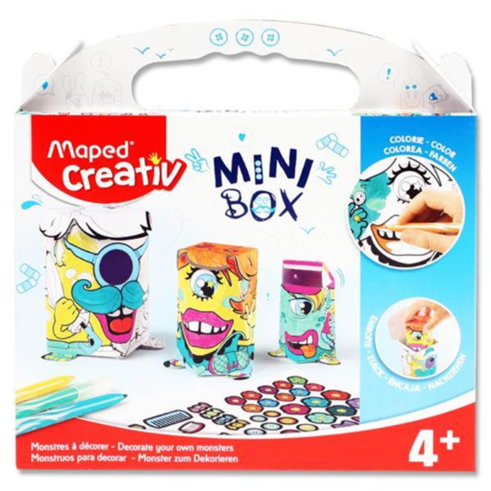 Maped Creativ Mini Box - Monsters To Decorate-Creative Art Sets-Maped|StationeryShop.co.uk