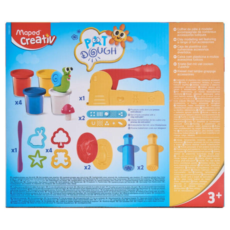 Maped Creativ Play Dough & Accessories Set including 4x56g Tubs