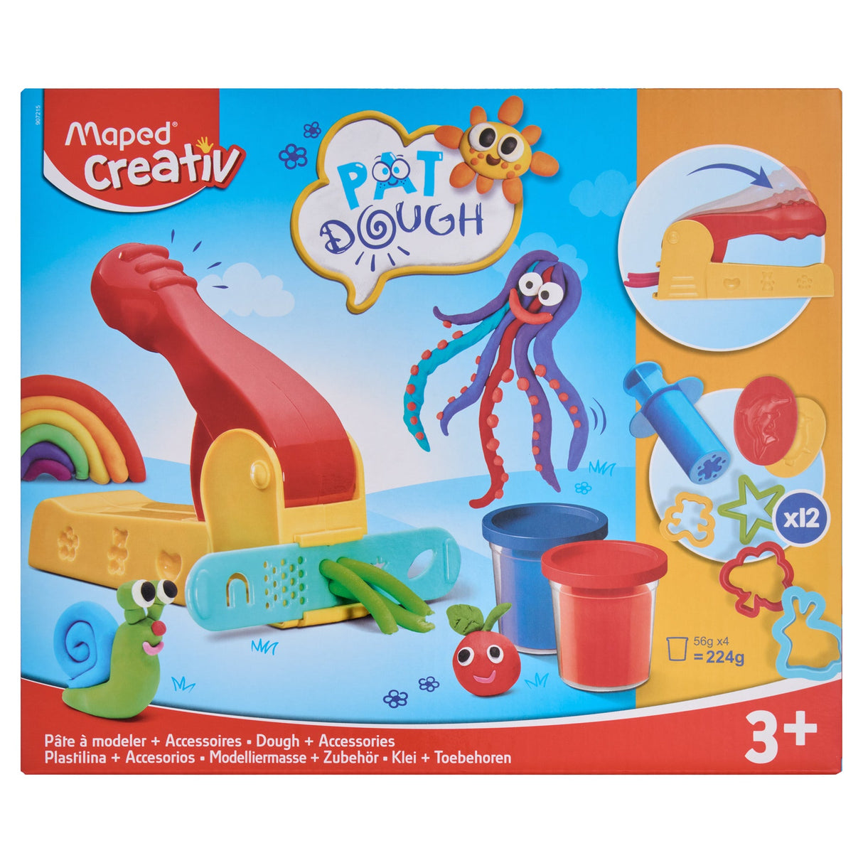 Maped Creativ Play Dough & Accessories Set including 4x56g Tubs | Stationery Shop UK