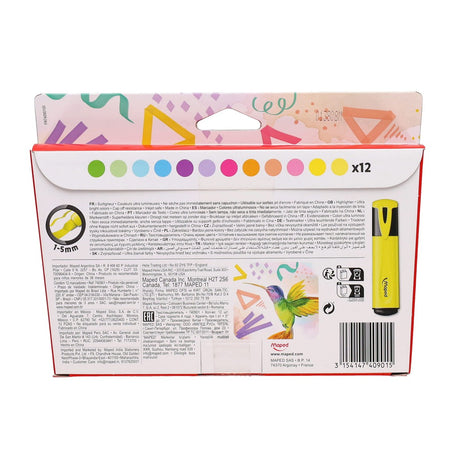 Maped Highlighters - Pack of 12