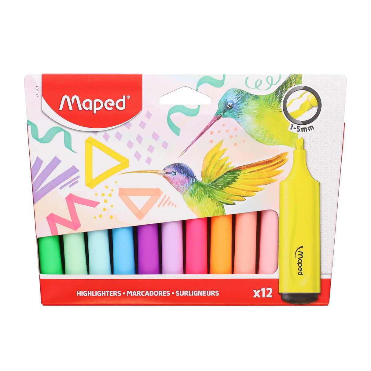 Maped Highlighters - Pack of 12-Highlighters-Maped|StationeryShop.co.uk