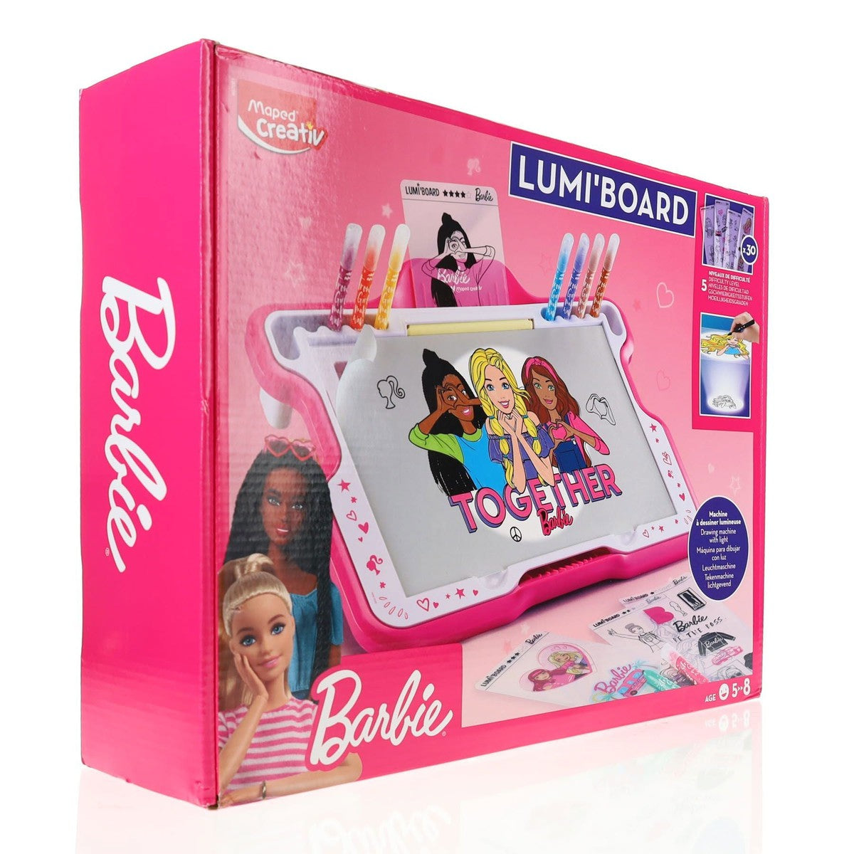 Maped Lumi Board - Barbie-Kids Art Sets-Maped|StationeryShop.co.uk