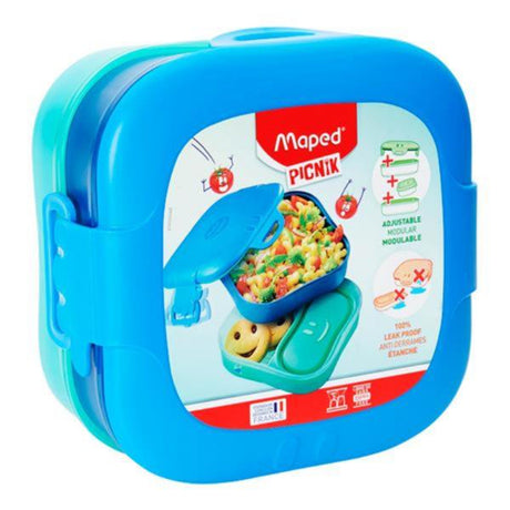 Maped Picnik Kids Leak Proof & Adjustable Lunch Box - Blue | Stationery Shop UK