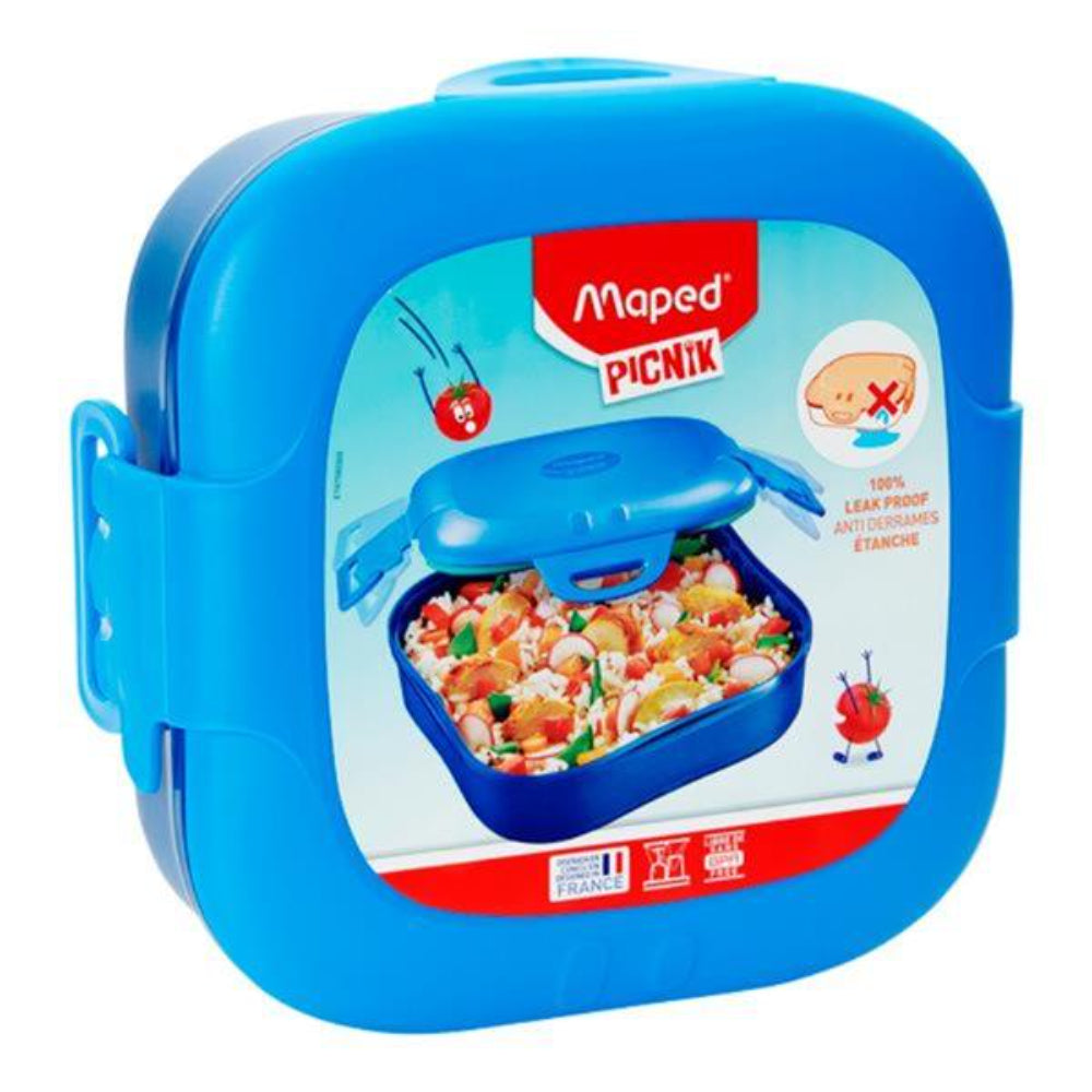 Maped Picnik Kids Leak Proof Lunch Box - Blue-Lunch Boxes-Maped | Buy Online at Stationery Shop