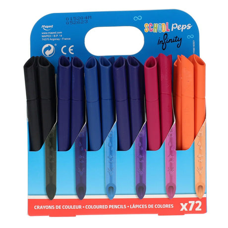 Maped School Colorpeps Colouring Pencils - Pack of 72