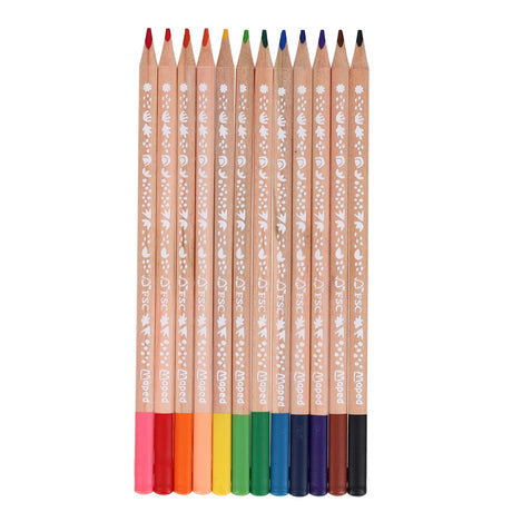 Maped Smiling Planet Colouring Pencils - Pack of 12 | Stationery Shop UK