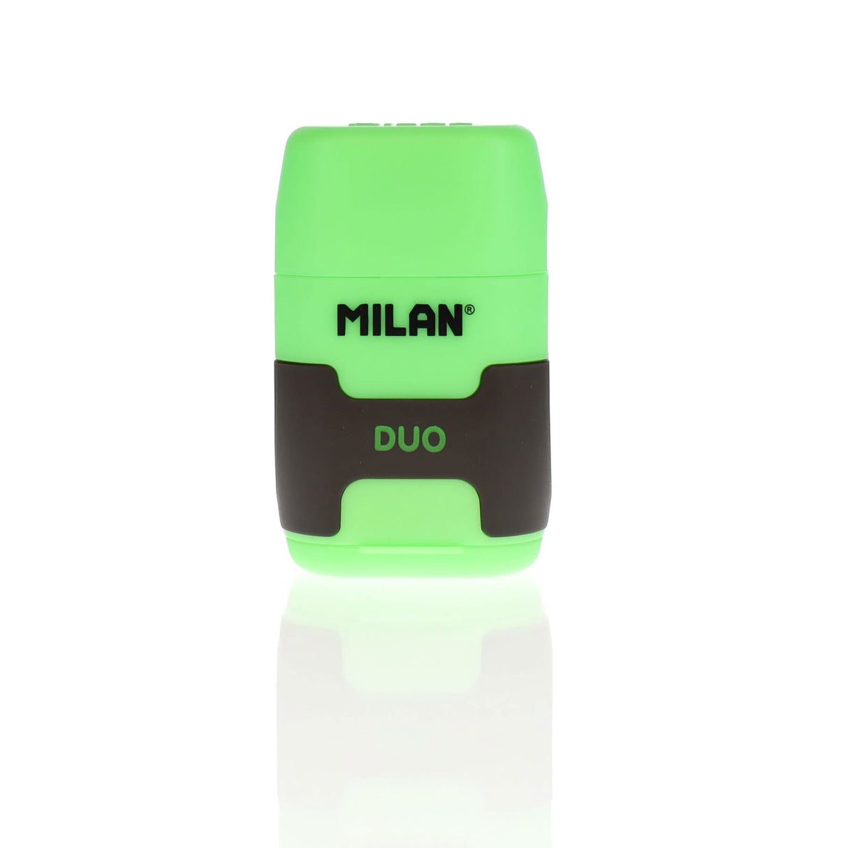 Milan Compact Touch Duo Eraser & Sharpener - Green-Sharpeners-Milan|StationeryShop.co.uk