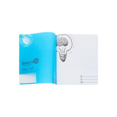 Ormond A11 Visual Aid Durable Cover Tinted Copy Book - 88 Pages - Blue-Exercise Books ,Tinted Copy Books-Ormond|StationeryShop.co.uk