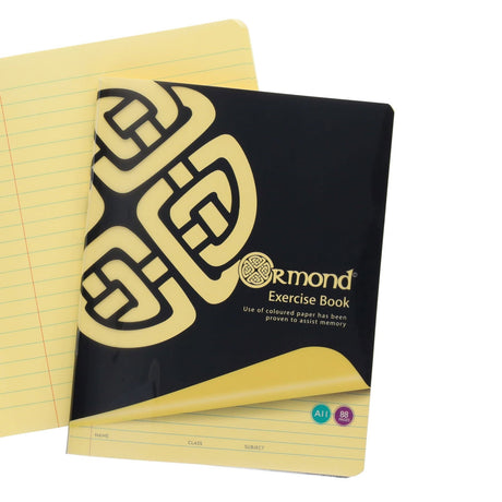 Ormond A11 Visual Memory Aid Durable Cover Copy Book - 88 Pages - Yellow-Tinted Notebooks & Refills ,Tinted Copy & Manuscript Books-Ormond | Buy Online at Stationery Shop