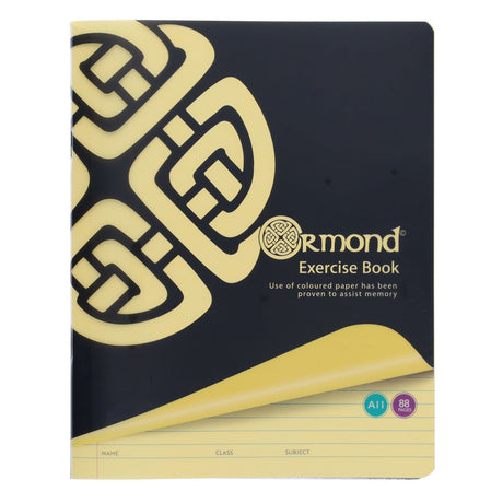 Ormond A11 Visual Memory Aid Durable Cover Copy Book - 88 Pages - Yellow | Stationery Shop UK