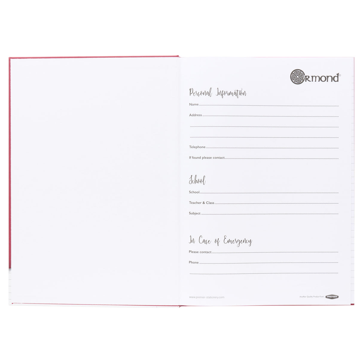 Ormond A4 Hardcover Notebook - 160 Pages - Pack of 3-A4 Notebooks-Ormond|StationeryShop.co.uk
