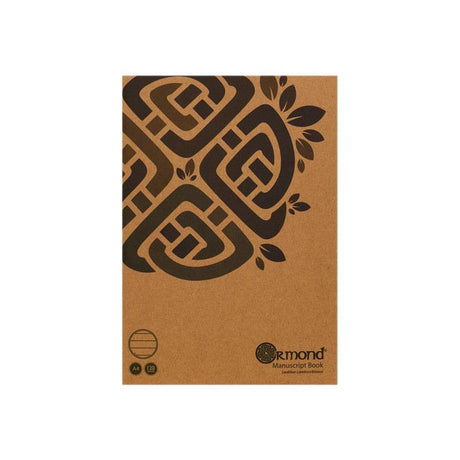 Ormond A4 Kraft Manuscript Book - 120 Pages-Manuscript Books-Ormond | Buy Online at Stationery Shop