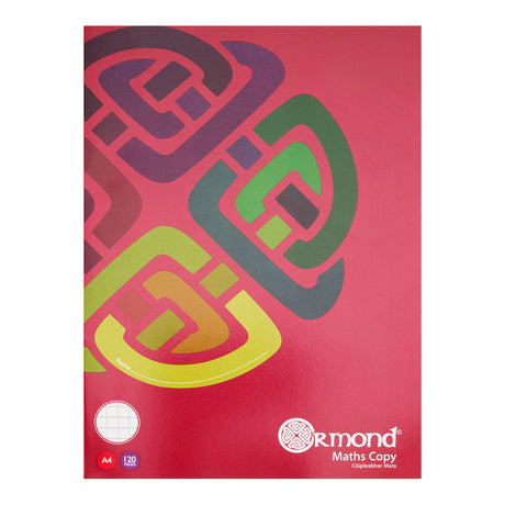 Ormond A4 Maths Copy Book - 7mm Squares - 120 Pages-Copy Books-Ormond|StationeryShop.co.uk
