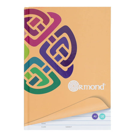 Ormond A5 Hardcover Notebook - 160 Pages - Pack of 5