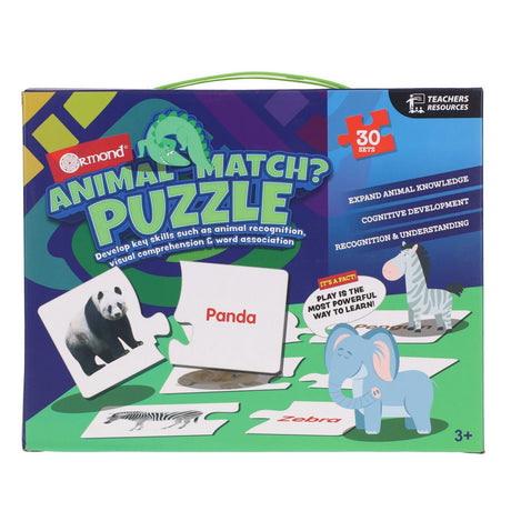 Ormond Animal Match Puzzle-Educational Games-Ormond | Buy Online at Stationery Shop