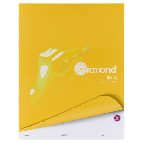 Ormond Copy Book - Blank - 40 Pages | Stationery Shop UK