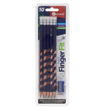 Ormond Finger Fit Hb Triangular Pencils With Sharpener - Pack of 10-Pencils-Ormond|StationeryShop.co.uk
