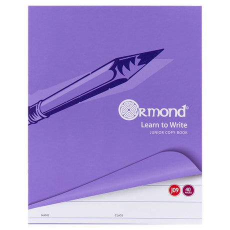 Ormond J09 Junior Copy Book - 15mm Wide Ruling - 40 Pages | Stationery Shop UK