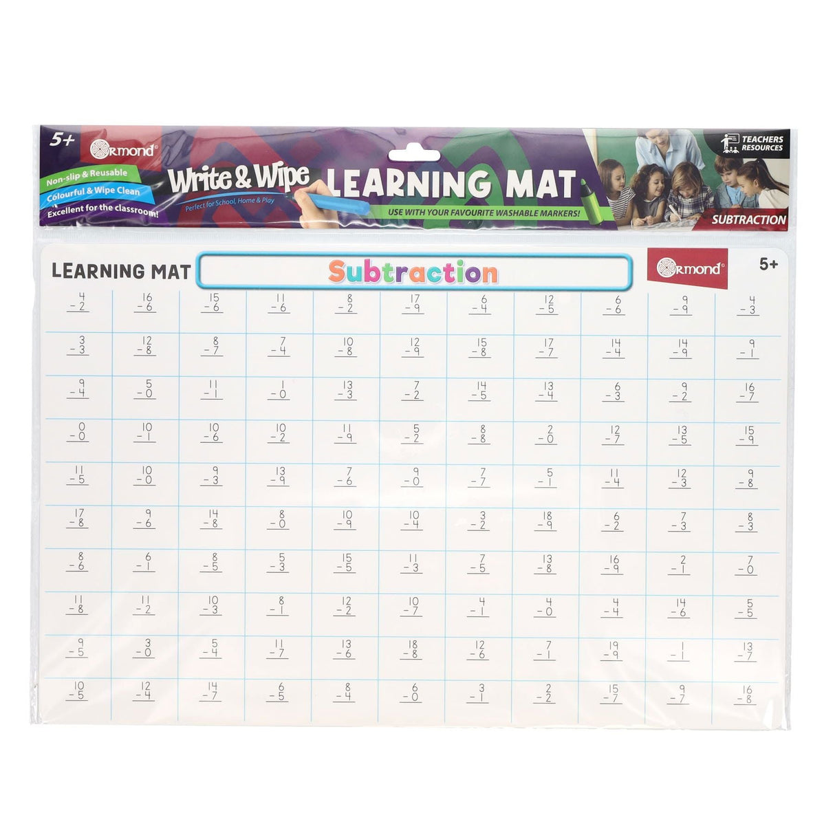 Ormond Learning Mat - Subtraction | Stationery Shop UK