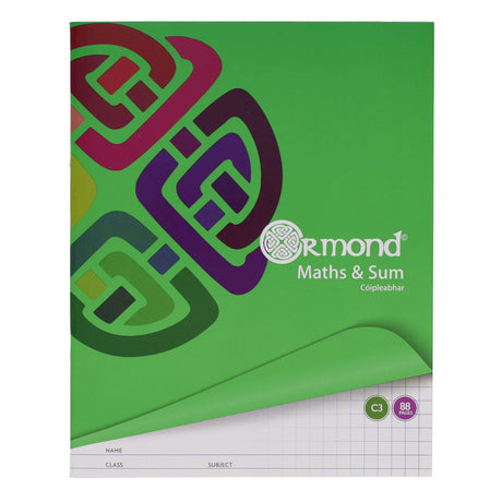 Ormond Multipack | C3 Sum Copies - Squared Paper - 88 Pages - Pack of 5 | Stationery Shop UK