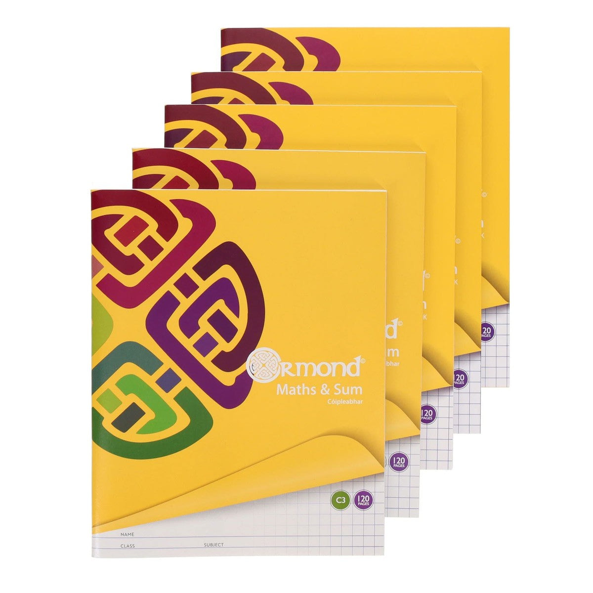 Ormond Multipack | C3 Sum - Squared Paper - 120 Pages Pack of 5 | Buy ...