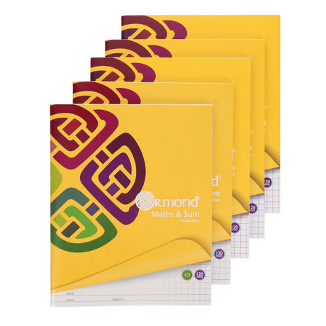 Ormond Multipack | C3 Sum - Squared Paper - 120 Pages Pack of 5 | Stationery Shop UK