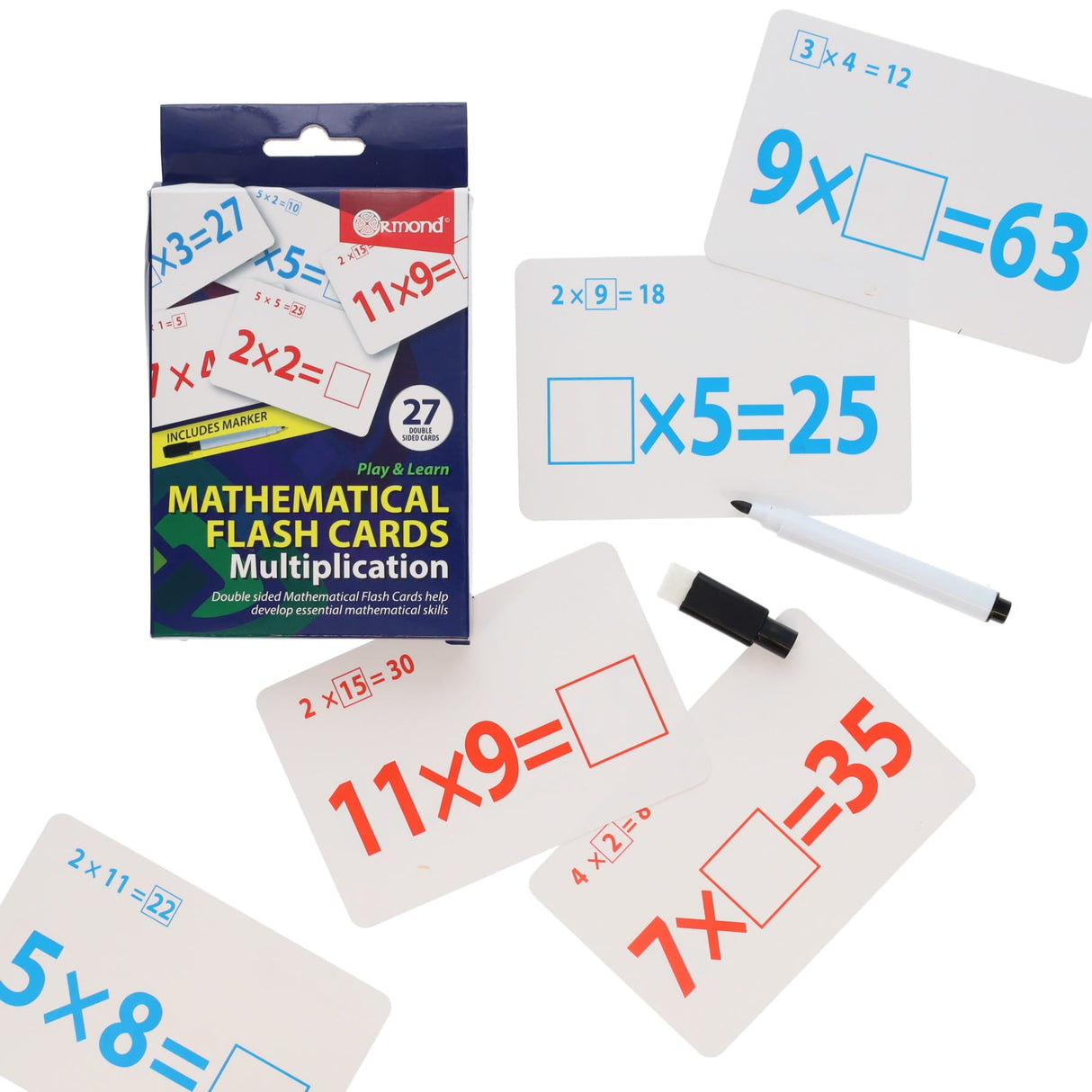 Ormond Multipack | Math Flashcard Set - Pack of 4 | Stationery Shop UK