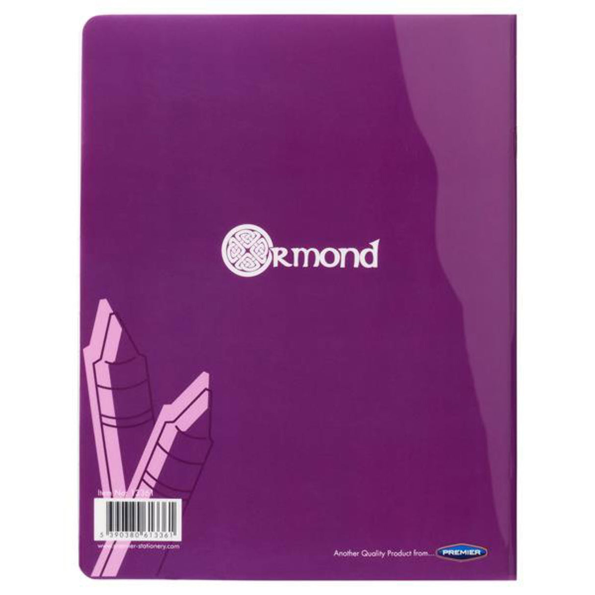 Ormond No.15 Durable Cover Project Book - Top Blank, Bottom Extra Wide Ruled - 40 Pages - Purple | Stationery Shop UK