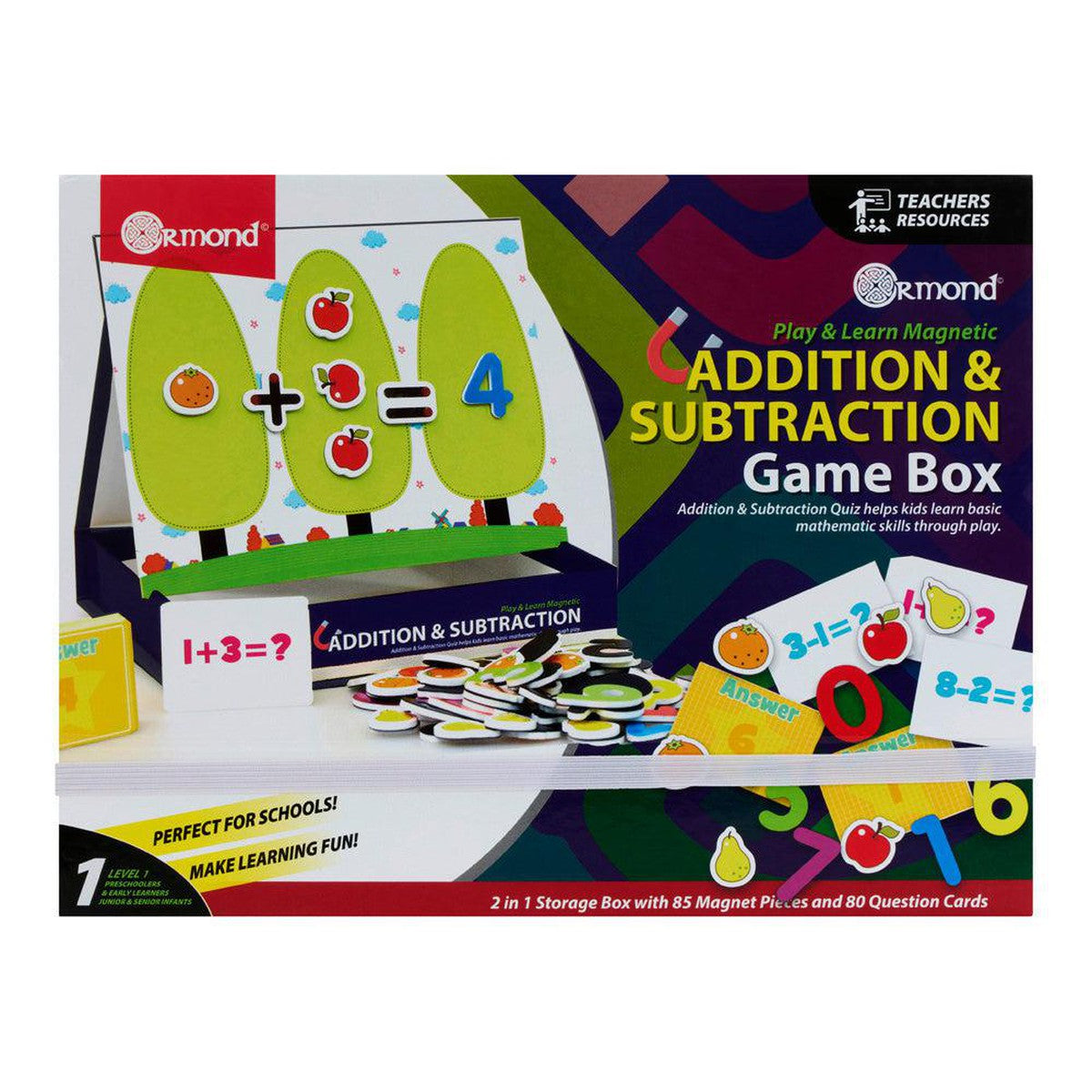 Ormond Play & Learn Magnetic Addition & Substraction Game Box-Educational Games-Ormond | Buy Online at Stationery Shop